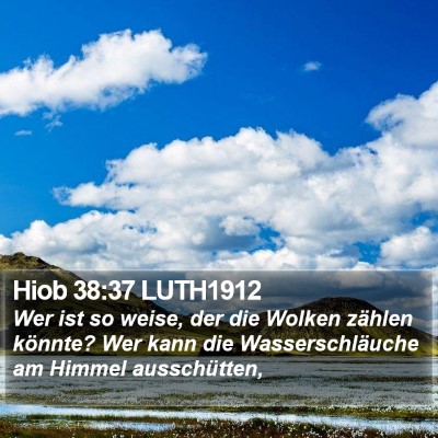 Hiob 38:37 LUTH1912 Bible Verse Image