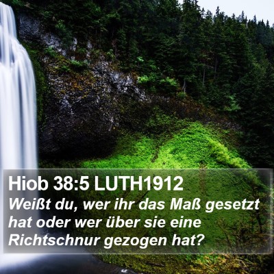Hiob 38:5 LUTH1912 Bible Verse Image