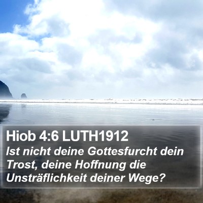 Hiob 4:6 LUTH1912 Bible Verse Image