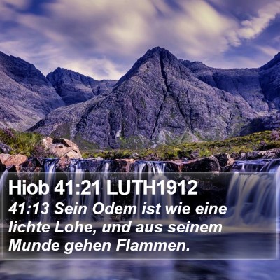 Hiob 41:21 LUTH1912 Bible Verse Image