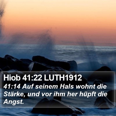 Hiob 41:22 LUTH1912 Bible Verse Image