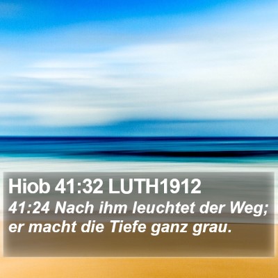 Hiob 41:32 LUTH1912 Bible Verse Image