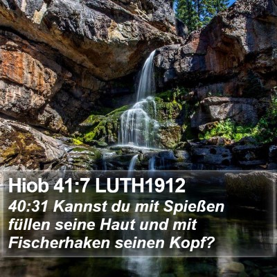 Hiob 41:7 LUTH1912 Bible Verse Image