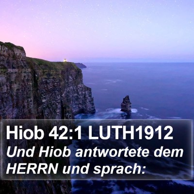 Hiob 42:1 LUTH1912 Bible Verse Image
