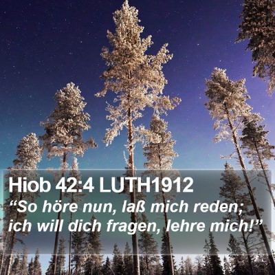Hiob 42:4 LUTH1912 Bible Verse Image