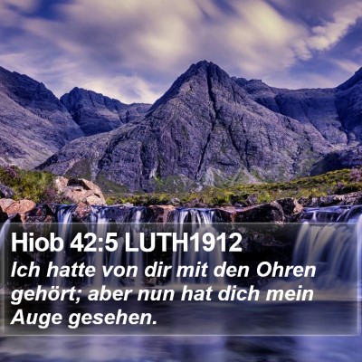 Hiob 42:5 LUTH1912 Bible Verse Image
