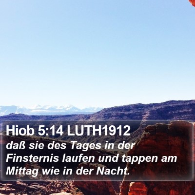 Hiob 5:14 LUTH1912 Bible Verse Image
