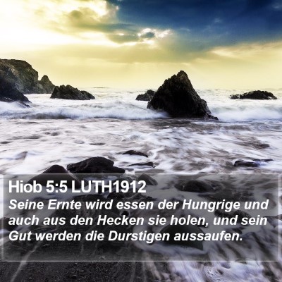 Hiob 5:5 LUTH1912 Bible Verse Image