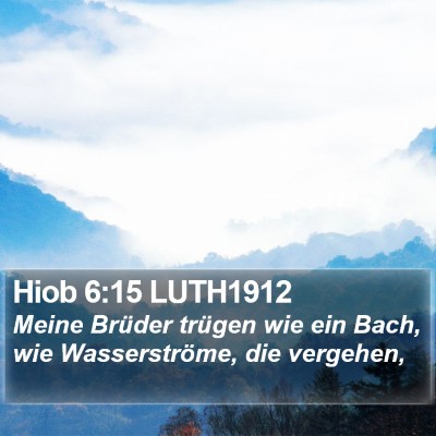 Hiob 6:15 LUTH1912 Bible Verse Image