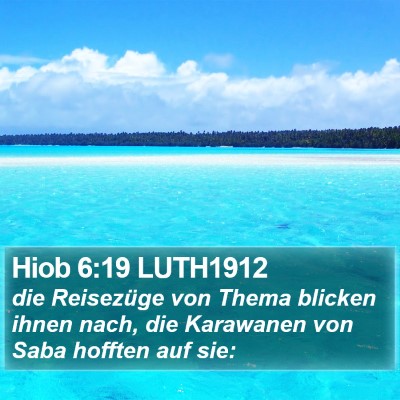 Hiob 6:19 LUTH1912 Bible Verse Image