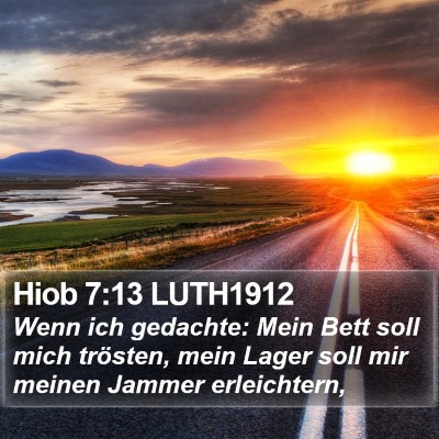 Hiob 7:13 LUTH1912 Bible Verse Image
