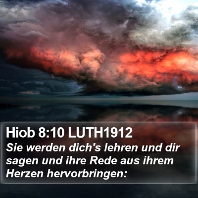 Hiob 8:10 LUTH1912 Bible Verse Image