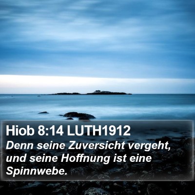Hiob 8:14 LUTH1912 Bible Verse Image