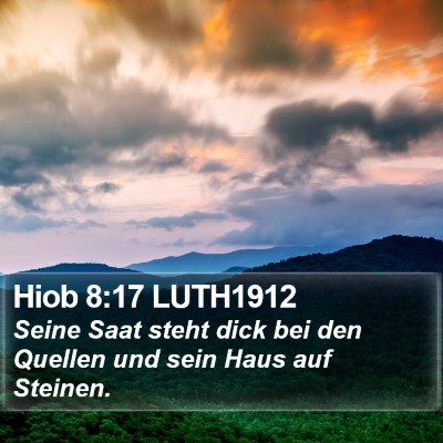 Hiob 8:17 LUTH1912 Bible Verse Image