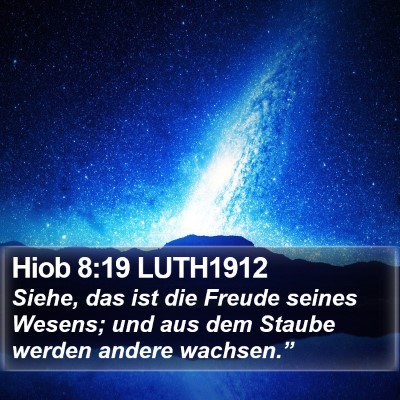 Hiob 8:19 LUTH1912 Bible Verse Image