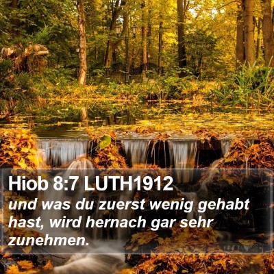 Hiob 8:7 LUTH1912 Bible Verse Image