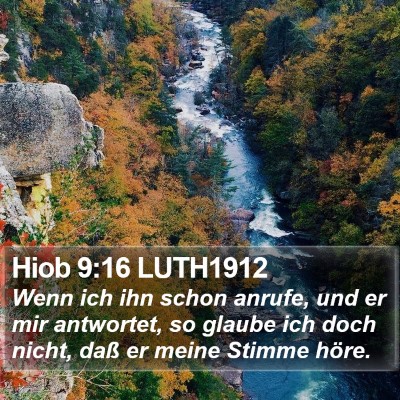 Hiob 9:16 LUTH1912 Bible Verse Image