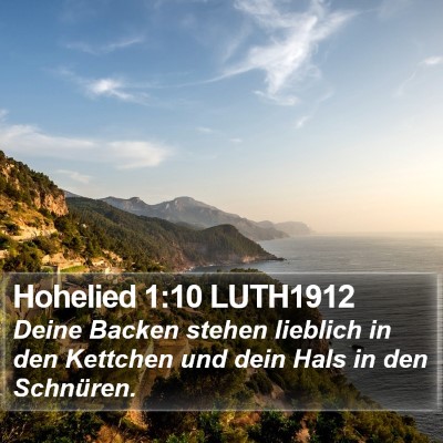 Hohelied 1:10 LUTH1912 Bible Verse Image