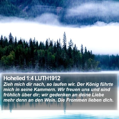 Hohelied 1:4 LUTH1912 Bible Verse Image