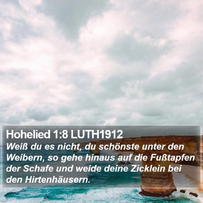 Hohelied 1:8 LUTH1912 Bible Verse Image