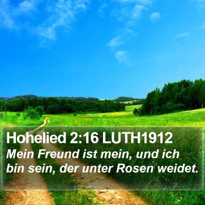 Hohelied 2:16 LUTH1912 Bible Verse Image