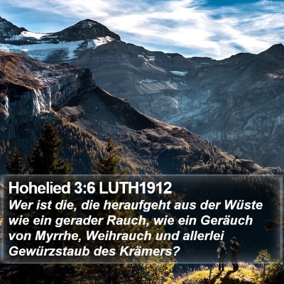 Hohelied 3:6 LUTH1912 Bible Verse Image
