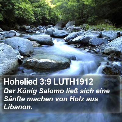 Hohelied 3:9 LUTH1912 Bible Verse Image