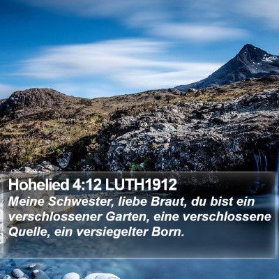 Hohelied 4:12 LUTH1912 Bible Verse Image