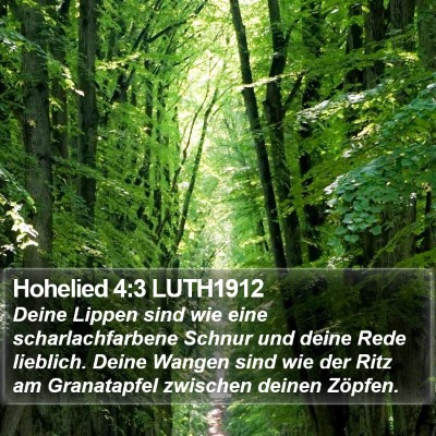 Hohelied 4:3 LUTH1912 Bible Verse Image