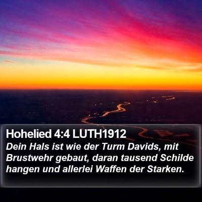 Hohelied 4:4 LUTH1912 Bible Verse Image