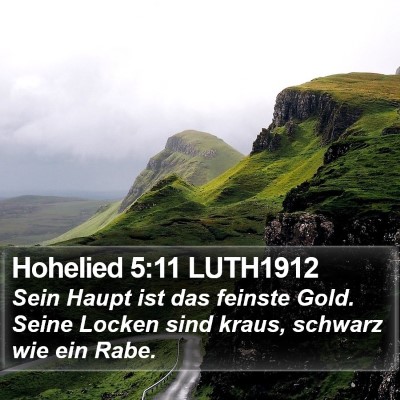 Hohelied 5:11 LUTH1912 Bible Verse Image