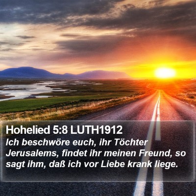 Hohelied 5:8 LUTH1912 Bible Verse Image