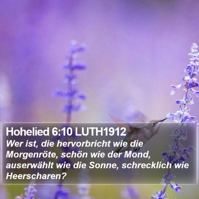 Hohelied 6:10 LUTH1912 Bible Verse Image