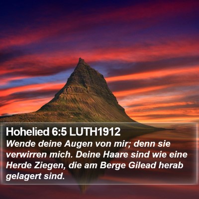 Hohelied 6:5 LUTH1912 Bible Verse Image