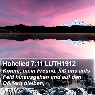 Hohelied 7:11 LUTH1912 Bible Verse Image