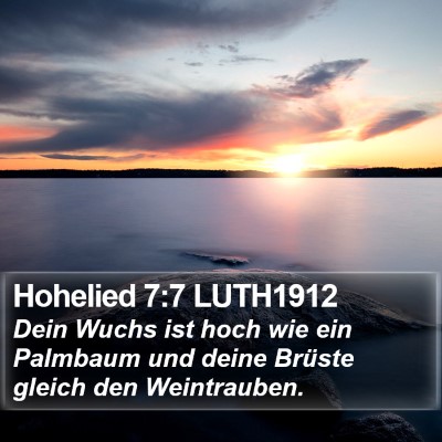 Hohelied 7:7 LUTH1912 Bible Verse Image