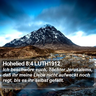 Hohelied 8:4 LUTH1912 Bible Verse Image