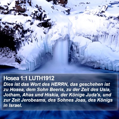 Hosea 1:1 LUTH1912 Bible Verse Image