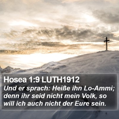 Hosea 1:9 LUTH1912 Bible Verse Image