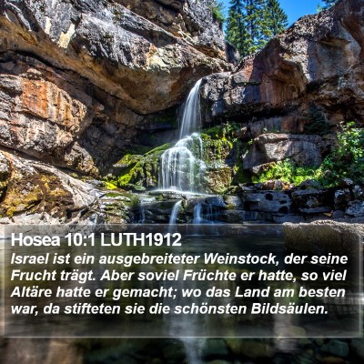 Hosea 10:1 LUTH1912 Bible Verse Image