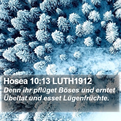 Hosea 10:13 LUTH1912 Bible Verse Image