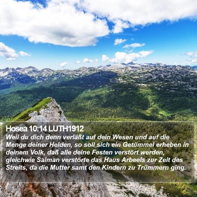 Hosea 10:14 LUTH1912 Bible Verse Image