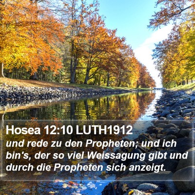Hosea 12:10 LUTH1912 Bible Verse Image