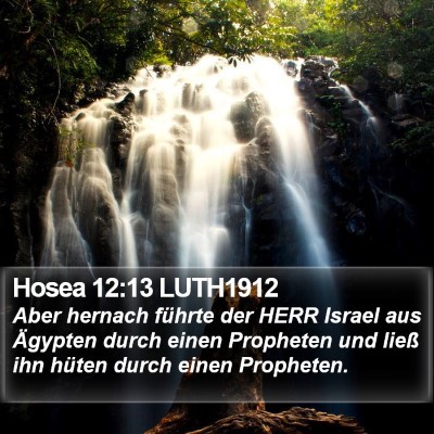Hosea 12:13 LUTH1912 Bible Verse Image
