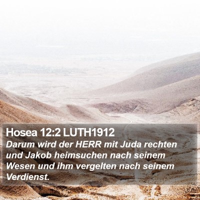 Hosea 12:2 LUTH1912 Bible Verse Image