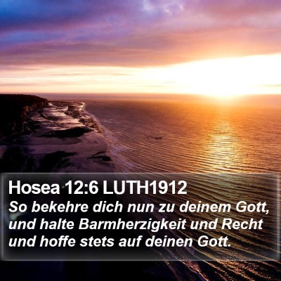 Hosea 12:6 LUTH1912 Bible Verse Image