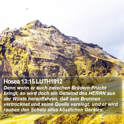 Hosea 13:15 LUTH1912 Bible Verse Image
