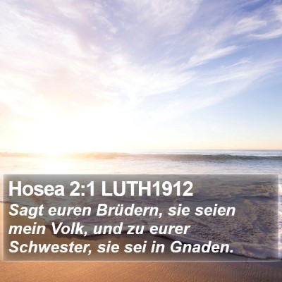 Hosea 2:1 LUTH1912 Bible Verse Image