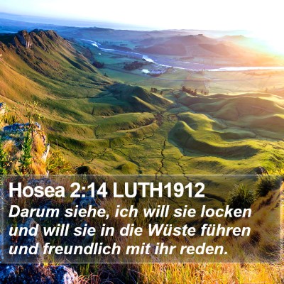Hosea 2:14 LUTH1912 Bible Verse Image