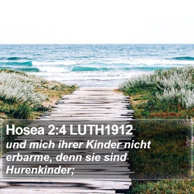 Hosea 2:4 LUTH1912 Bible Verse Image